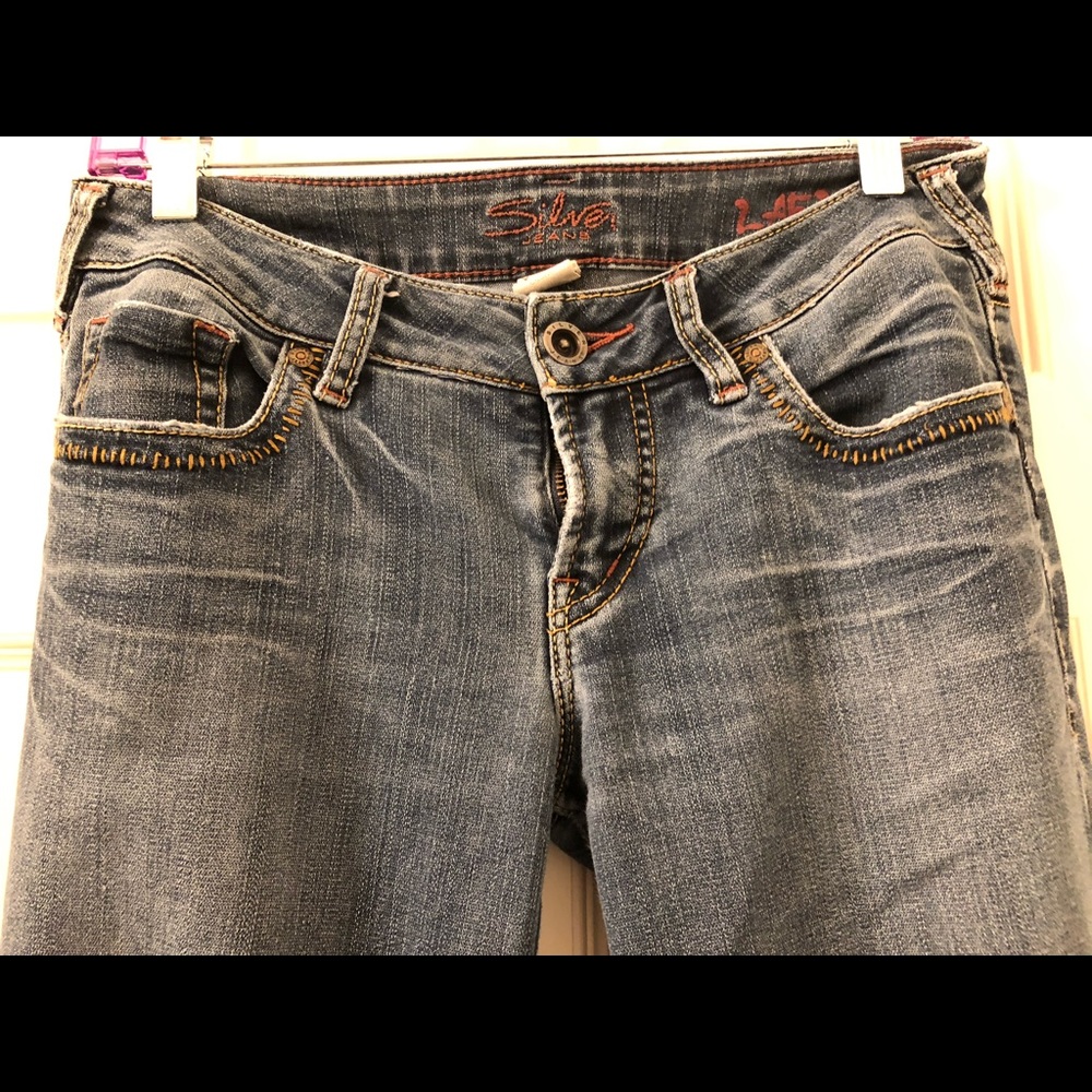 Silver women’s jeans